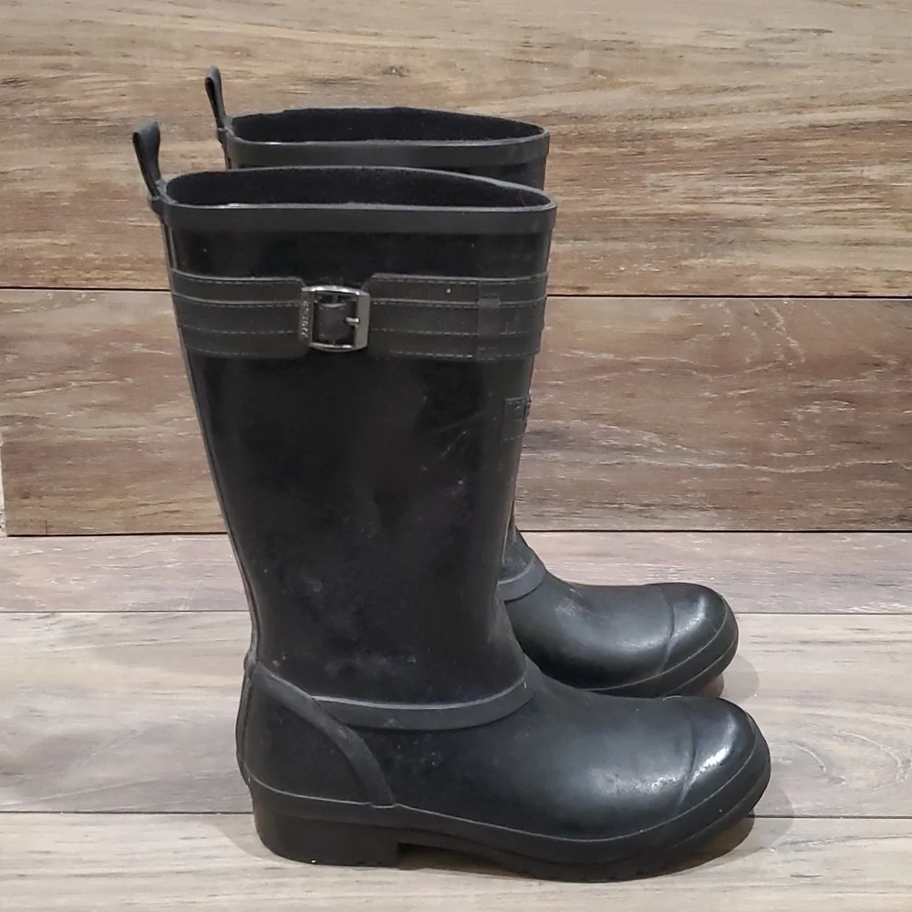 Sperry Women Tall Walker Atlantic Saltwater  rain boots shoes sz 7M